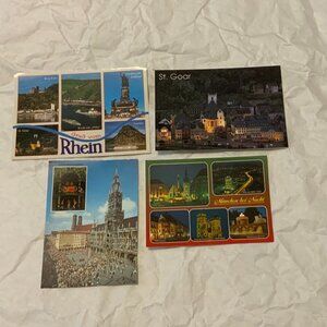 COLOUR POSTCARDS - LOT OF 4 - GERMANY